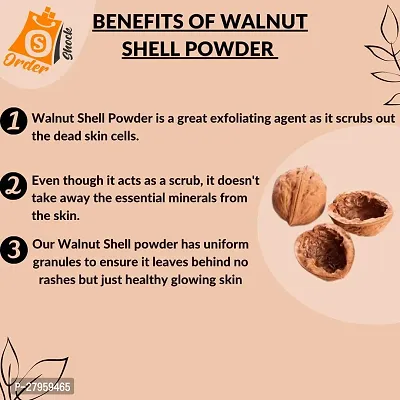 Premium Pack Of 04 400g  Walnut Shell Powder Natural Exfoliating Scrub for Smooth and Radiant Skin-thumb5
