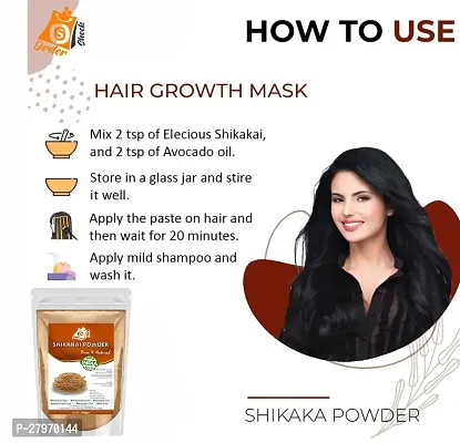 Ordershock Premium Sikhakai PowderPack OF 300g Each Powder 100g,  Natural Herbal Hair Care for Strength and Shine-thumb3