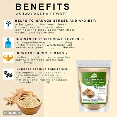 Ordershock Organic Ashwagandha Powder Stress Relief, Immune Support-thumb2