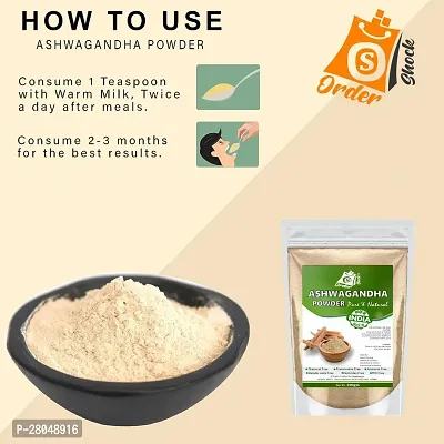 Ordershock Organic Ashwagandha Powder Stress Relief, Immune Support-thumb3