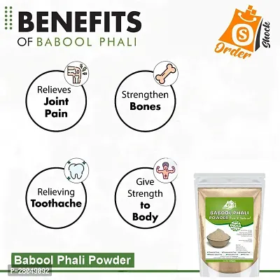 Ordershock Pure Babool Phali Powder Oral Health, Digestive Support-thumb2