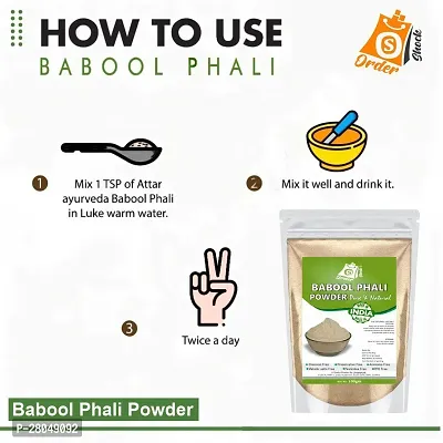 Ordershock Pure Babool Phali Powder Oral Health, Digestive Support-thumb4