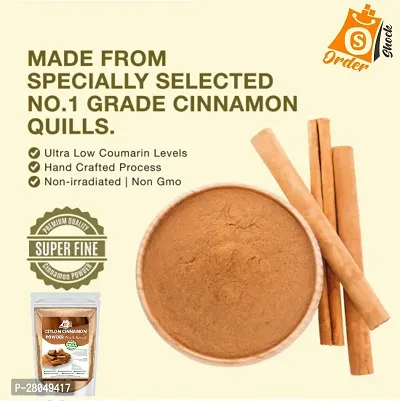 Ordershock Pure Ceylon Cinnamon Powder Quality Spice for Culinary Delights and Wellness-thumb2