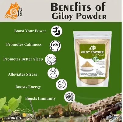 Ordershock Natural  Giloy Powder Ayurvedic Supplement for Immune Support and Vitality-thumb4