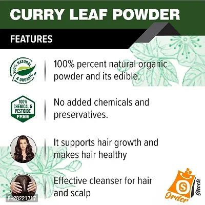 Ordershock Organic Aloevera Powder With Curry Leaf Powder - Natural Detox Hair Health-thumb4