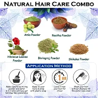 Ordershock Bhringraj, Amla, Reetha Shikakai  Hibiscus Leaves Powder For Hair Care Powder-thumb2