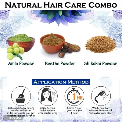 Amla, Reetha And Shikakai Powder For Hair Growth And Shining Hair Care Powder-thumb3