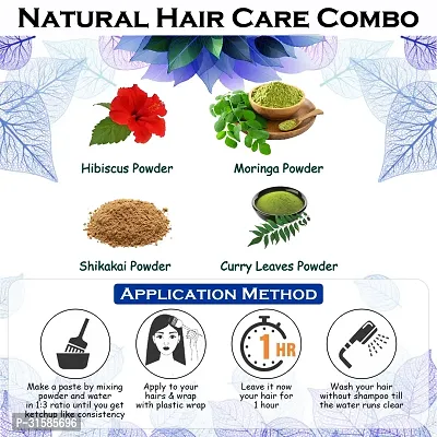 Hibiscus, Shikakai, Moringa And Curry Leaves Powder For Help Hair Growth Powder-thumb3