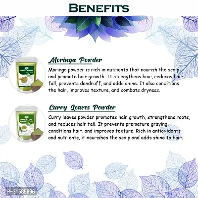 Hibiscus, Shikakai, Moringa And Curry Leaves Powder For Help Hair Growth Powder-thumb4