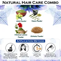 Ordershock Amla, Shikakai, Neem And Hibiscus Leaves Powder For Hair Care Combo Powder-thumb1