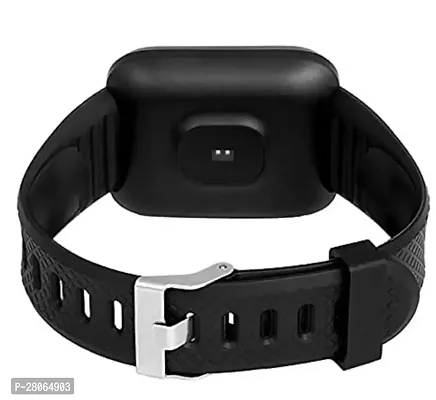 ID116 Bluetooth Smartwatch Wireless Smartwatch  (Black Strap, Free size)-thumb2