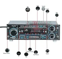 AC/DC FM Radio Multimedia Speaker with Inbuild Speaker Bluetooth, USB, SD Card, Aux FM Radio (Black)-thumb2