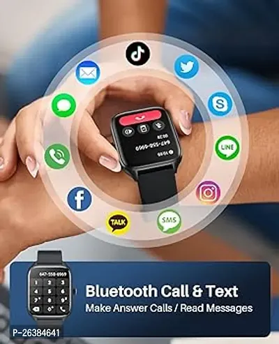 T-500 Smart Watch | Sleep Monitor | Distance Tracker | Calendaring | Sedentary Reminder | Text Messaging | Pedometer | Calorie Tracker | Heart Rate Monitor Smartwatch - (Black)#