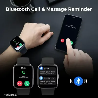 T-500 Smart Watch // Sleep Monitor | Distance Tracker | Calendaring | Sedentary Reminder | Text Messaging | Pedometer | Calorie Tracker | Heart Rate Monitor Smartwatch - (Black)