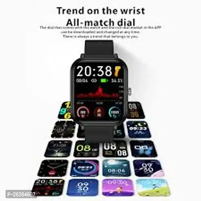 T-500 Smart Watch | Sleep Monitor | Distance Tracker | Calendaring | Sedentary Reminder | Text Messaging | Pedometer | Calorie Tracker | Heart Rate Monitor Smartwatch - (Black)../
