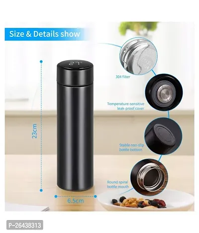 Stainless Steel Temperature Water Bottle with LED Pack Of 1-thumb3