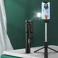 selfie stick Mini Selfie Stick Tripod, Phone Tripod with Fill Light 3 Modes 3 Brightness(pack of 1)-thumb2