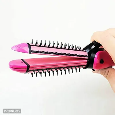 Professional 3 in 1 Electric Hair Straightener Curler Styler and Crimper(pack of 1)-thumb4