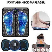 Foot Massager Pain Relief Wireless EMS Massage Mat Machine,Rechargeable Portable Folding Body Massager PACK OF 1-thumb3