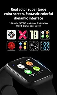 T500 ,SMART WATCH 2024 latest version /Full Touch Screen Bluetooth Smartwatch with Body Temperature, Heart Rate  Oxygen Monitor Compatible with All 3G/4G/5G Android  iOS-thumb1