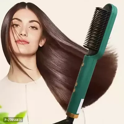 Hair Straightener Brush, Iron Built with Comb ( pack of 1 )-thumb0