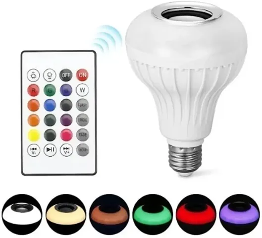 Music Bulb WIth Remote Smart Bulb Smart Bulb Smart Bulb FOR NIGHT ( PACK OF 1 )
