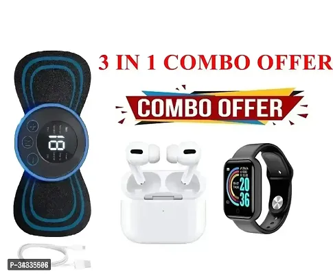 MASSAGER WITH AIRPODS PRO AND SMARTWATCH T800   Type:  Massagers  Weight: 0.0 - 0.0 (in kgs)  Within 6-8 business days However, to find out an actual date of delivery, please enter your pin code.-thumb0