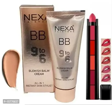 Nexa Fairtone 9 to 6 BB Cream With 5 In 1 Matte Lipstick-thumb0