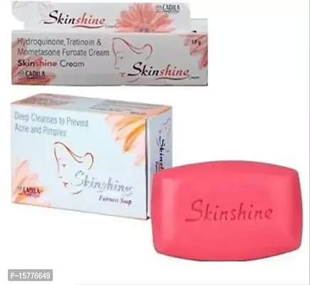 Skinshine Fairness Cream With Skinshine Soap Bath Scrubs  Soaps