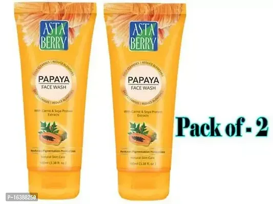 Asta Berry Papaya Face Wash 60ml Pack of 2