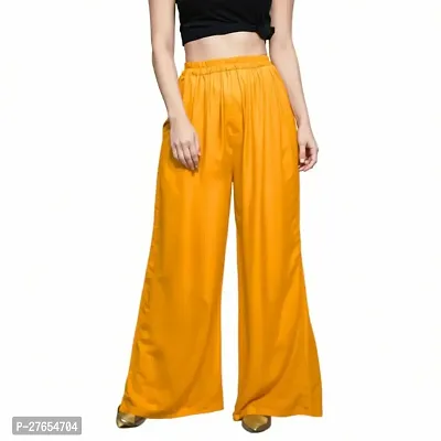Classic Rayon Solid Palazzos for Women