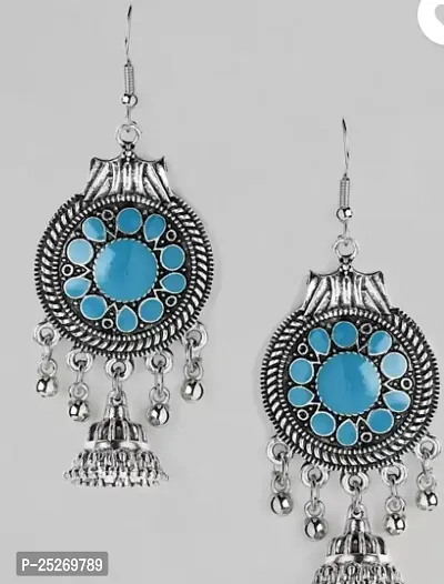 Silver Alloy Drop Earrings Earrings For Women