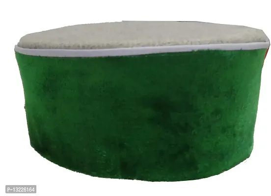 ARUNA Unisex Velvet Cap (72527210155_Green_Free Size)-thumb0