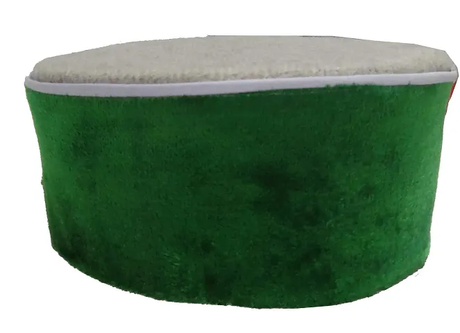 ARUNA Unisex Velvet Cap (72527210155_Green_Free Size)