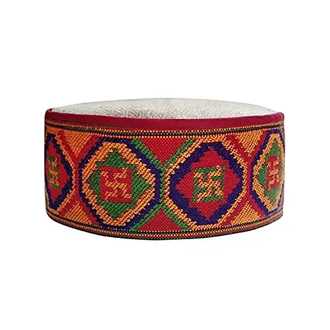 ARUNA KULLU HANDLOOM Unisex Wool Cap (72527221481_Multicolor_8)