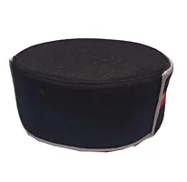 ARUNA Unisex Wool Cap (72527210155_Black_Free Size)-thumb4