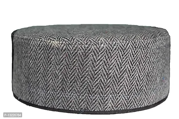 ARUNA Himachali Kullu Patti Woolen Topi/Cap for Men  Women Black-thumb3