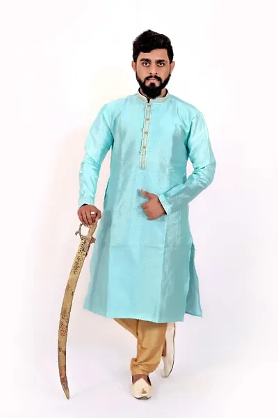 Classic Silk Kurta Set for Men