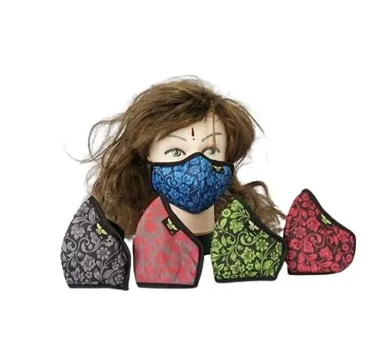 Safety Kit mask For COVID 19,5 layer face mask Pack of 5