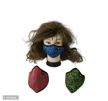 Safety Kit mask For COVID 19,5 layer face mask Pack of 3
