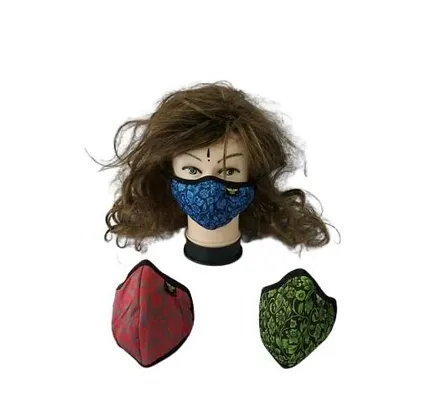 Safety Kit mask For COVID 19,5 layer face mask Pack of 3