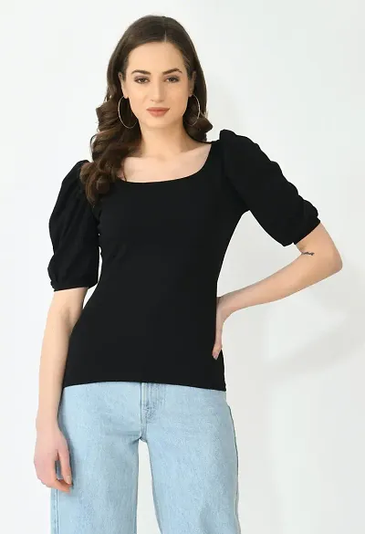 Classy Casual wear Black top