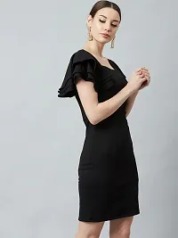 Women Bodycon Black Dress-thumb3