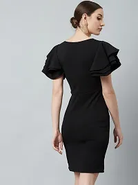 Women Bodycon Black Dress-thumb2