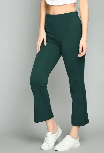 Solid Straight Fit Trouser for Women