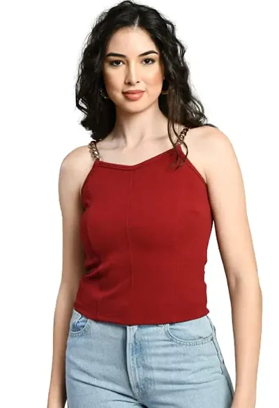 SFOTY Women's Sleeveless Slim fit top