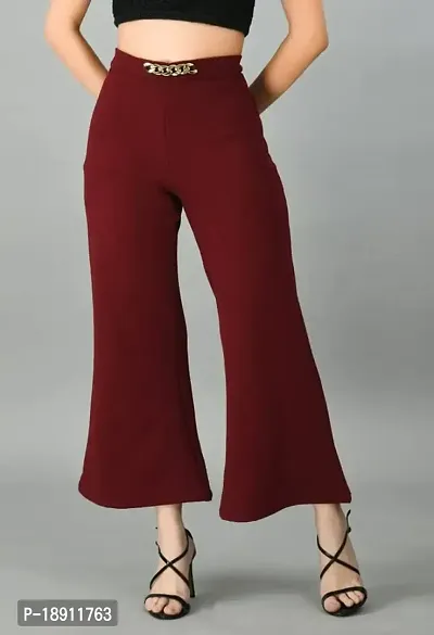 SFOTY Slim Fit Women Trousers-thumb2