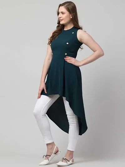 Stylish Blend Solid Dress For Women