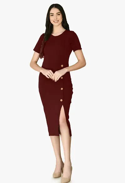 SFOTY Women's A-Line Knee-Length Dress