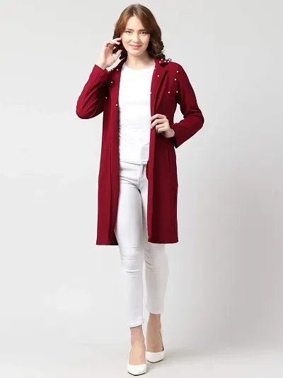 Women Longline Full Sleeve Shrug